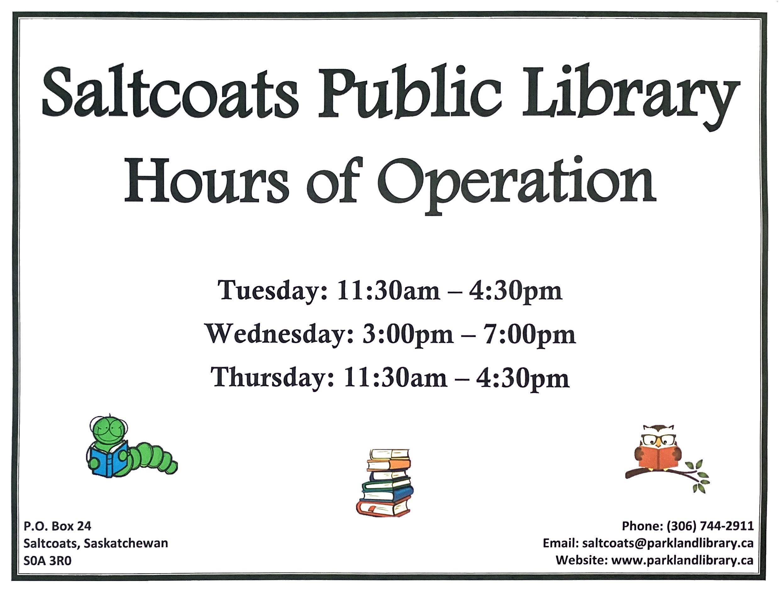 Saltcoats Public Library Hours